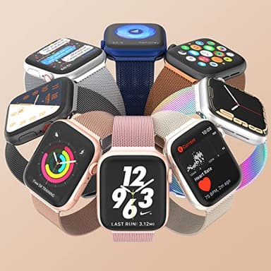 MARGE PLUS Compatible with Apple Watch Band 38mm 40mm 41mm 42mm 44mm 45mm 46mm 49mm Women Men, Stainless Steel Mesh Loop Magnetic Clasp Replacement for iWatch Series 11 10 9 8 7 6 5 4 SE3 SE2 Ultra 3 - Image 5