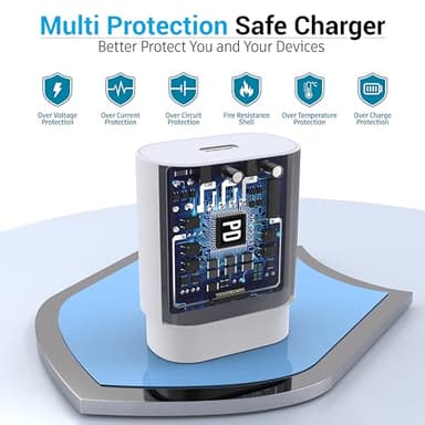 USB-C Charger 30W Super Fast Charging, Type C Block Adapter Plug Cable Cord [ 6.6ft + 10ft ] for iPhone 17, 17 Air, 17 Pro, 17 Pro Max,16,16 Plus,16 Pro,16 Pro Max, 15, iPad Pro 12.9/11 - Image 2