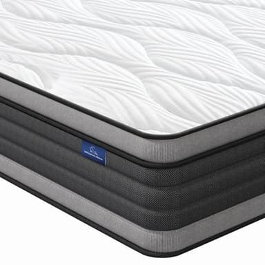 Vesgantti Twin XL Mattress, 10 Inch Hybrid Twin XL Size Mattress with Memory Foam and Individually Pocket Spring, Pressure Relief and Supportive, Medium Firm Feel, Mattress in a Box - Image 1