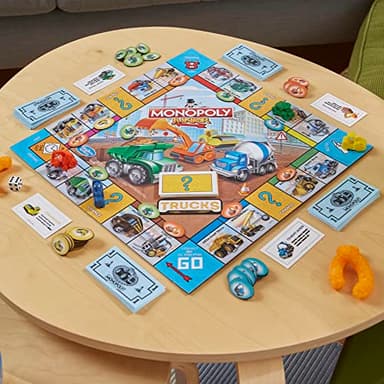 Monopoly Junior Trucks Edition Board Game for Kids Ages 5+, 2-4 Player Kids Games (Amazon Exclusive) - Image 3