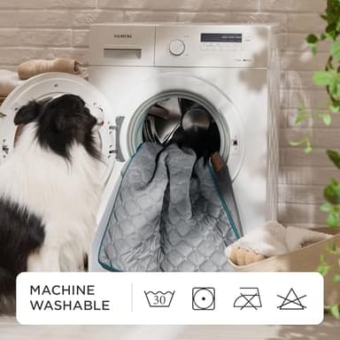 Bedsure Orthopedic Dog Bed Large Sized Dog - Memory Foam Pet Mattress with Removable Washable Cover and Egg Crate Foam, Thick Flat Suitable for Pet Up to 65 lbs, 36x27x3.5 Inches, Grey - Image 4