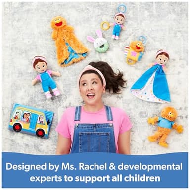 Ms. Rachel Official Herbie Huggable Lovey, Double Sided, Machine Washable Security Blankets for Babies Ages 3 Months to 1+ - Image 6