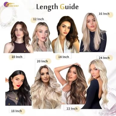 Moresoo Tape in Hair Extensions Human Hair,22 Inch 10 Pcs 25 Gram,#8/22/8 Balayage Light Brown and Platinum Blonde, Seamless Hair Extensions Fashion - Image 5
