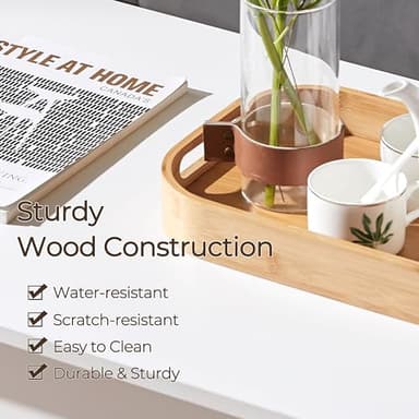 Yaheetech Lift Top Coffee Table with Hidden Compartment and Storage Shelf, Rising Tabletop Dining Table for Living Room Reception Room, 47.5in L, White - Image 9