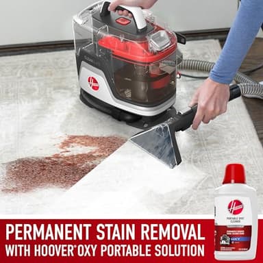 Hoover CleanSlate Plus Portable Carpet + Upholstery Spot Cleaner Machine, Powerful Suction with Versatile Tools, Pet Stain Remover, Car and Auto Detailer, Pair with Hoover Carpet Cleaner Solution - Image 7
