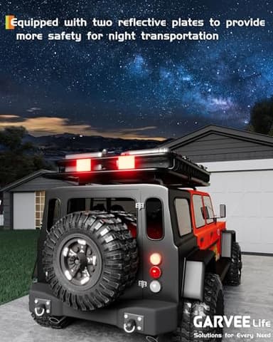 GarveeLife 46" x 36" Universal Roof Rack Carrier Basket, 200 Lbs Capacity Rooftop Cargo Rack, Car Top Luggage Holder Basket Heavy Duty for SUVs, Trucks, Vehicles - Image 8