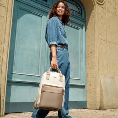 LOVEVOOK Laptop Backpack for Women Men, 17.3 Inch Laptop Bag with USB Port Fashion Waterproof Backpacks Teacher Nurse Stylish Travel Bags Vintage Daypacks Bookbag for College School Work - Image 8