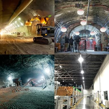 alitade 100FT LED Work Light, 100W & 10000LM Construction String Lights, 10 Bulbs LED Work Lights for Jobsite Lighting, Construction Site, Renovation, Walkway, Patio, Mine cave,Free for Climbing Hook - Image 6