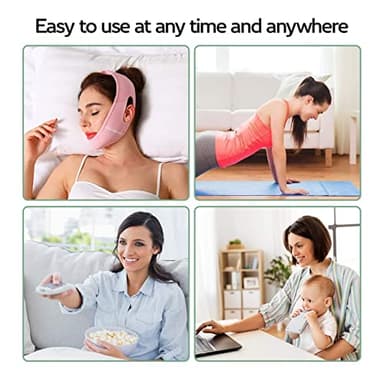 ParaFaciem Reusable V Line Mask Facial Slimming Strap Double Chin Reducer Chin Up Mask Face Lifting Belt V Shaped Slimming Face Mask - Image 3
