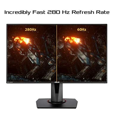 ASUS TUF Gaming VG279QM 27” HDR Monitor, 1080P Full HD (1920 x 1080), Fast IPS, 280Hz, G-SYNC Compatible, Extreme Low Motion Blur Sync (ELMB SYNC), 1ms, DisplayHDR 400,, BLACK - Image 2