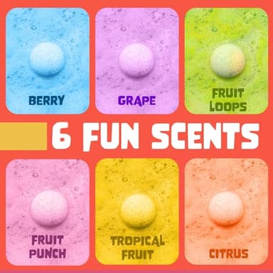 Superhero Boys Bath Bombs with Surprise Hero Toys Inside (12 Pack) - Large Bubble Bomb, Fruity Scents, Relaxing Aromas - Ideal Birthday Gift for Kids by Two Sisters - Image 4