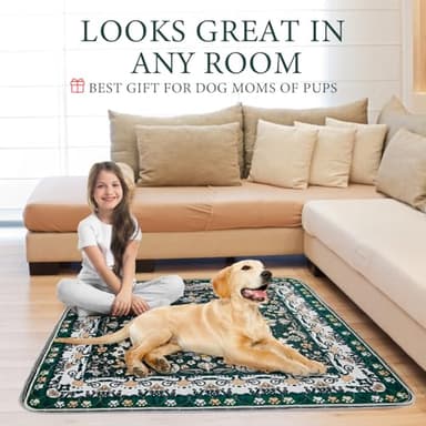 Homimp Washable Pee Pads for Dogs, 2 Pack Reusable Puppy Pads Waterproof, Absorbent and Leakproof Dog Pee Pads, Non Slip Puppy Training Pads, Pet Mat for Floor, Crate, Couch, Whelping,Green, 24"x36" - Image 4