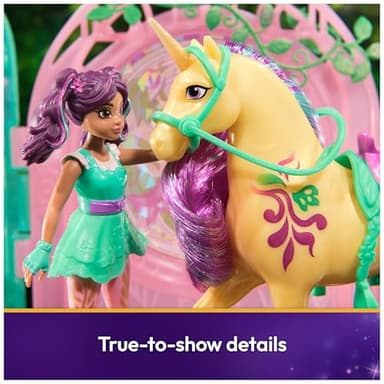 Unicorn Academy, Ava Doll & Color-Change Leaf Stall Playset with 15 Accessories, Dolls & Unicorn Toys for Girls Ages 4 and up - Image 8