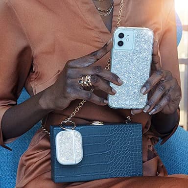 Case-Mate iPhone 12 Pro/iPhone 12 Case - Twinkle Stardust with 10ft Drop Protection & Wireless Charging - Luxury Bling Glitter Cover - Shockproof Materials, Anti Scratch Tech - Image 7