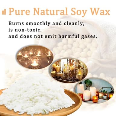 Soy Candle Making Kit with Wax Melter,DIY Candle Maker Set Supplies for Adults with 5lbs Soy Wax, Electric Melter, 100 Candle Wicks, 100 Wick Stickers - Image 8