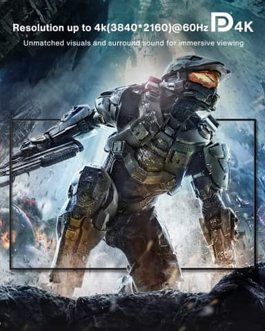 IVANKY DisplayPort Cable 6FT/2 Pack, Nylon DP to DP Cord, High Speed 4K Display Port to Display Port 6ft Cable, Supports 2K@165Hz and 4K@60Hz, DP Cord Compatible with PC, Laptop, TV - 6.6ft - Image 3