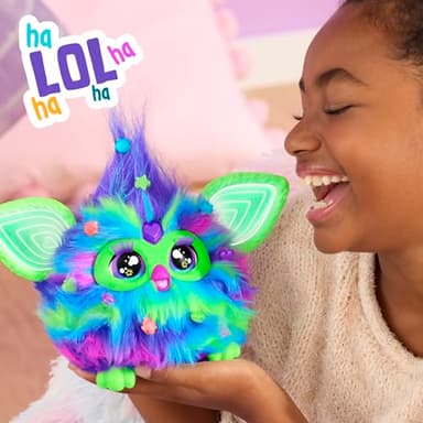 Furby Galaxy Edition, Glow in The Dark, 15 Fashion Accessories, Interactive Plush Toys for 6 Year Old Girls & Boys & Up, Voice Activated Animatronic (Amazon Exclusive) - Image 10