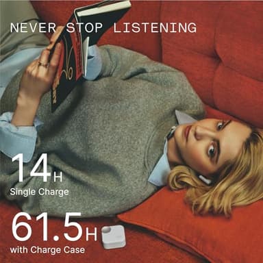 CMF Buds 2 Plus 2025 New Wireless Earbuds Adaptive Noise Cancelling, Hi-Res Audio Bluetooth Headphones, 12mm Drivers for Deep Bass, 50dB ANC 61.5H Playtime, Sport Ear Buds with 6 Mics, Light Grey - Image 6