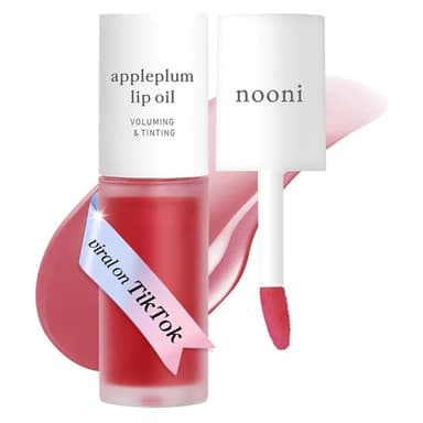 NOONI Korean Lip Oil - Appleplum | Long-Lasting, Moisturizing, Plumping, Revitalizing for Dry Lips, Waterproof, No Peel Off, Korean Tint, Hydrating, Nourishing Crystal Clear, 0.12 FL Oz - Image 1