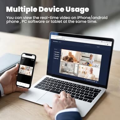 litokam 2K Indoor Camera, 360 Pan/Tilt Home Security Cameras with Motion Detection, Pet Cam with Phone App, Baby Monitor with Night Version, WiFi Camaras, Two Way Audio, Work with Alexa, 2 Pack - Image 9