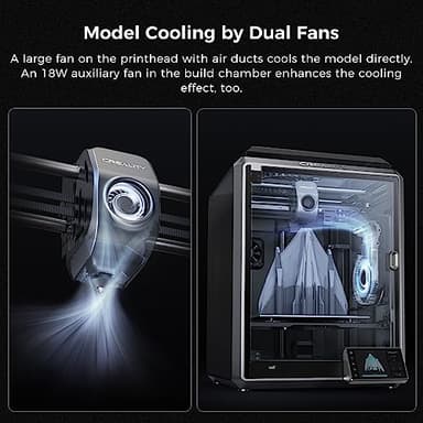 Creality K1 Max 3D Printer with Smart AI Function 600mm/s Printing Speed 20000mm/s² Acceleration, Core XY Structure 11.81x11.81x11.81 inch Large Build Volume Auto Leveling Dual-Gear Extruder - Image 4