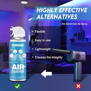 Cleaner Air Spray for Keyboard: Computer Air Duster Sprayer - Canister Air Blaster - Image 5