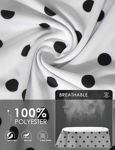 Women's Sun Shirts UPF 50+ Long Sleeve UV Protection Shirt Lightweight Quick Dry Workout Hiking Tops for Women(Black Dot,M) - Image 3