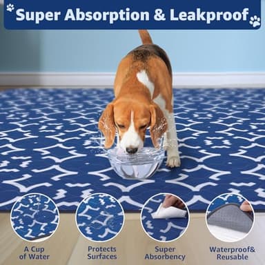 LOOBANI Washable Pee Pads for Dogs 18"x 24": 2 Pack Super Absorbent Reusable Puppy Pads Leakproof Whelping Pad, Waterproof Non-Slip Dog Training Pads for Floor, Crate, Potty, Sofa - Image 4