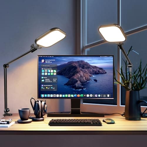 UBeesize Streaming Light (1 Pack), 8" Ring Light for Desk with Clamp and Adjustable Arm, Zoom Lighting for Computer, Video Conference Lighting for Home Office, Video Calls, Streaming, Podcasting - Image 1