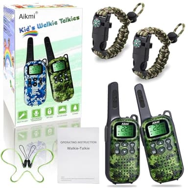 Toys for Boys Walkie Talkies for Kids 6 7 8 Year Old Boy Pretend Play Police Military Spy Hunt Camp Outdoor Toys for Kids Birthday Present Boys Gifts (Green Green) - Image 7
