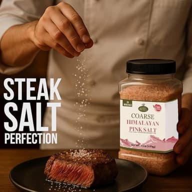 Good Tierra Himalayan Pink Salt in Jar - Coarse, 2.5 lb - Ideal for Bath Salt, Table Salt Grinders, and Spice Jars - Image 8