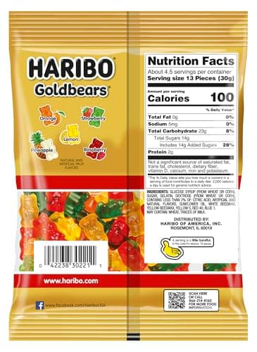 HARIBO Goldbears, Gummi Candy, 5 oz Bags (12 Packs) Assorted Flavors - Image 2