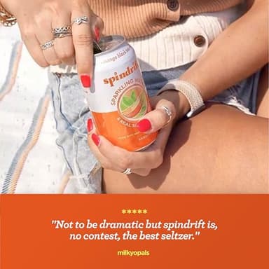 Spindrift Mango Black Tea Can 12 Ounce (Pack of 24) - Image 6