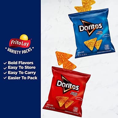Frito-Lay Ruffles and Doritos Bold Variety Pack, 1 Ounce (Pack of 40) - Image 6