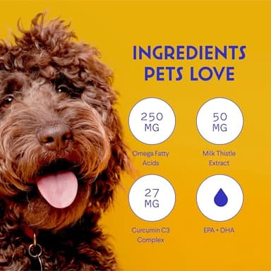 Wonder Paws Milk Thistle, Liver Support for Dogs, Supports Kidney Function for Pets, Detox, Hepatic Support, with Wild Alaskan Salmon Oil & Curcumin, Omega 3 EPA & DHA (2 Oz) - Image 5