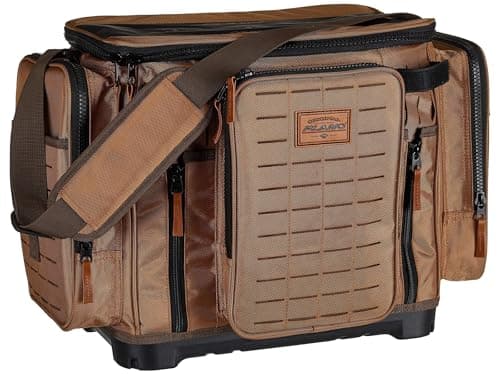 Plano Guide Series 3700 Tackle Bag, Large, Beige 1680 Denier Fabric with Waterproof Base, Includes 6 StowAway Utility Boxes, Premium Fishing Storage for Baits & Lures - Image 1
