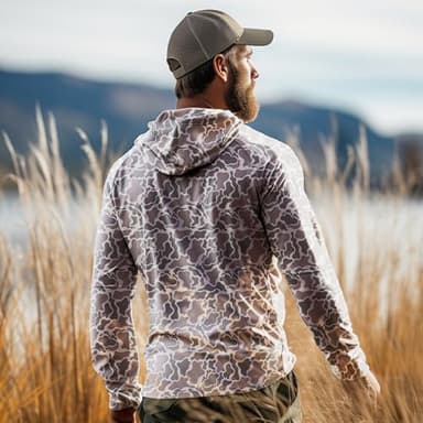 Palmyth Hunting Hoodie with Mask for Men Long Sleeve Sun Protection UV UPF 50+ Camo Fishing Shirts (Camo-3, 2XL) - Image 5