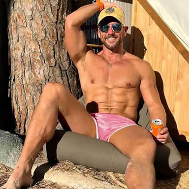 AIMPACT Mens Running Shorts Breathing Workout Gym Booty Short Shorts Pink - Image 4