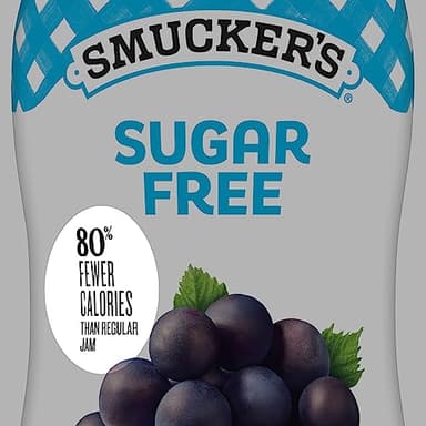 Smucker’s Squeeze Sugar Free Concord Grape Jam, 16.5 oz. Bottle, 12 Count - Image 8