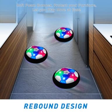 LED Hover Soccer Ball Boy Toys, Air Power Kids Training Ball Playing Football Indoor Outdoor Game, Birthday Gifts for Age 3 4 5 6 7 8-10 Years Old Boys Girls - Soccer (2PCS) - Image 4