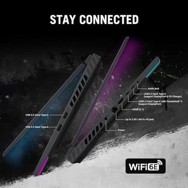 ASUS ROG Strix G16 Gaming Laptop, 16” Nebula Display 16:10 QHD 240Hz, GeForce RTX 4060, Intel® Core™ i9-14900HX, 16GB DDR5-5600, 1TB PCIe SSD, Wi-Fi 6E, Windows 11, G614JVR-ES94 - Image 2