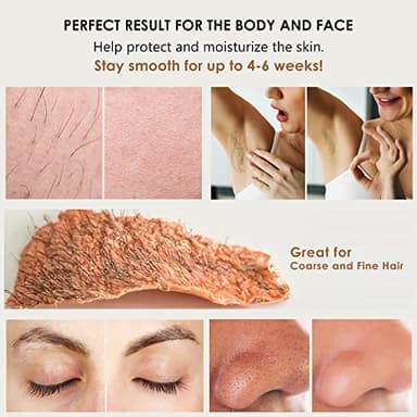 DELEXI Premium Waxing Kit for Sensitive Skin – Painless Hard Wax Beads, Safe Wax Warmer, Pre/Post Care Spray, Salon-Grade Results at Home for Face, Bikini, Brazilian & Full Body - Image 3