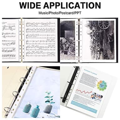 Sheet Protectors, HERKKA 1000 Pack Heavy Duty Clear Plastic Page Protectors Sheet Reinforced 11-Hole Fit for 3 Ring Binder Fits Standard 8.5 x 11 Paper, 9.25 x 11.25 Top Loaded, Acid Free - Image 7