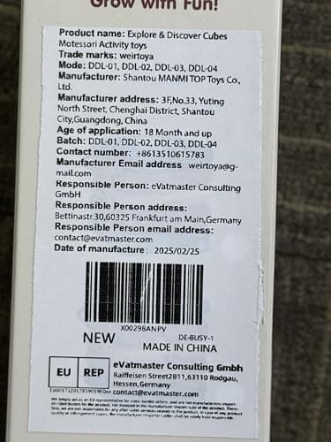 weirtoya Busy Board for 1 Year Old, Toddler Travel Toys for Toddler 1-3 Montessori Toys for 1 Year Old Travel Activities Cube Gifts for Baby Boy Girl My First Montessori Busy Board - Image 7