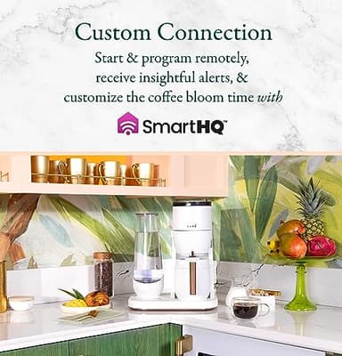 Café Specialty Grind and Brew Coffee Maker, Single-Serve to 10-Cup Thermal Carafe, with Built-In Bean Grinder & Removable 75oz Water Reservoir, WiFi & Smart Connected, Matte White (Renewed) - Image 7