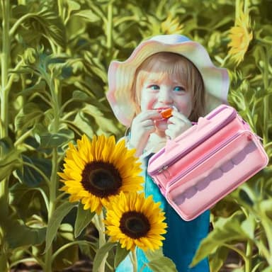 Sun3drucker Carrying Case for Toniebox 2/1,Carrying Travel Bag for Toniebox Starter Set and Tonie Figures, Toniebox 2 Audio Player Bundle Portable Storage Bag (Pink) - Image 2