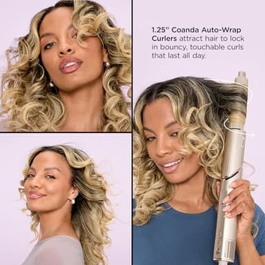 Shark HD435 FlexStyle Air Styling & Drying System, Powerful Hair Blow Dryer & Multi-Styler with Auto-Wrap Curlers, Curl-Defining Diffuser, Oval Brush, & Concentrator Attachment, Stone - Image 9