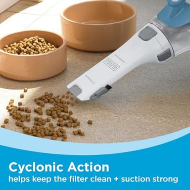 BLACK+DECKER dustbuster AdvancedClean Cordless Handheld Vacuum, Compact Home and Car Vacuum with Crevice Tool (CHV1410L) - Image 7