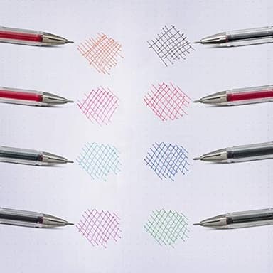 Pentel Arts Slicci 0.25 mm Extra Fine Gel Pen, Assorted Ink, 8 Pack (BG202BP8M - Image 6