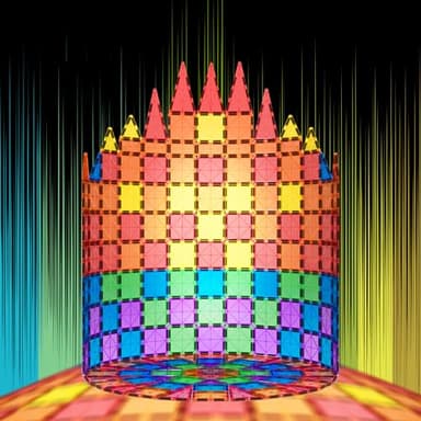 Magnetic Tiles Toddler Building Blocks Toys, Magnet Montessori Kids Toys for 3+ Year Old Boys and Girls, Preschool Learning Sensory STEM Education Gift Games, Birthday Gifts Idea for Kids Toddlers. - Image 2